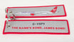 Virgin Atlantic 787 aircraft key ring with remove before flight tag design.