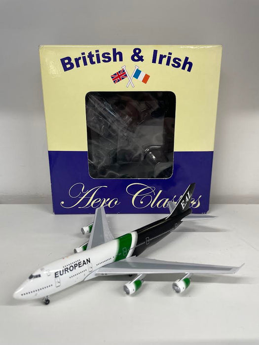 ACGBDXF | Aeroclassics 1:400 | Boeing 747-200 EAL European Air Charter G-BDXF **PRE-OWNED**