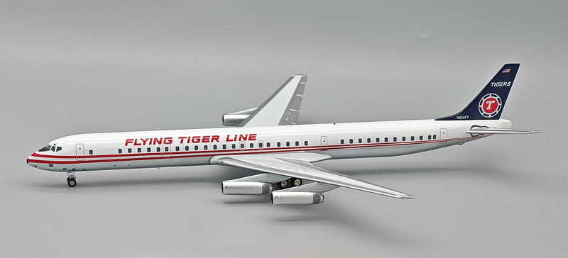 IF863FT1125P | InFlight200 | DC-8-63 Flying Tiger Line N624FT Polished with stand | is due October 2025