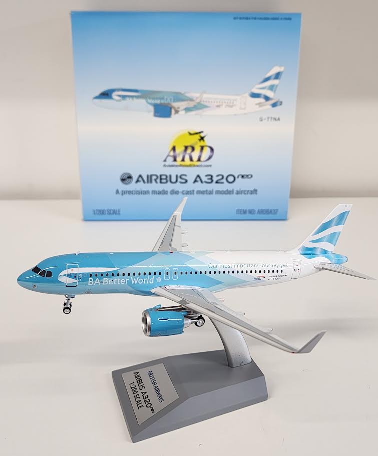 ARDBA37 | ARD Models 1:200 | Airbus A320neo British Airways G-TTNA, 'Better World'