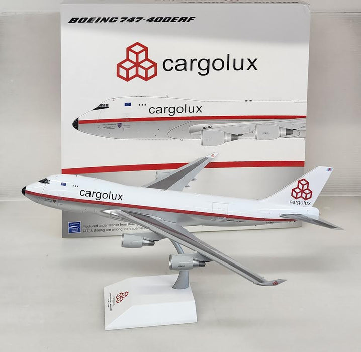 XX20051C | JC Wings 1:200 | Boeing 747-400FER Cargolux retro livery LX-NCL interactive series