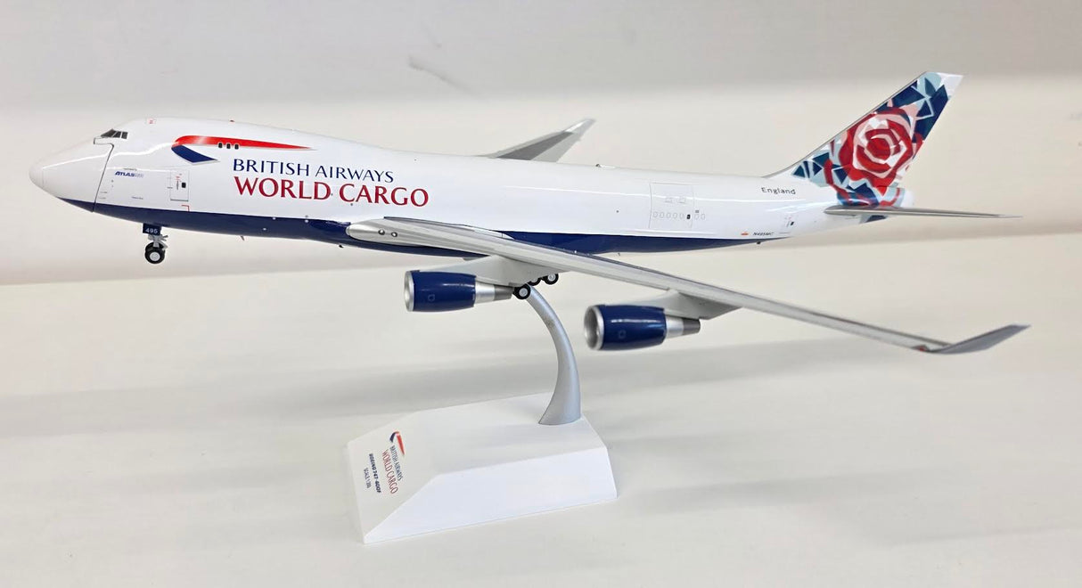 SA2008C | JC Wings 1:200 | Boeing 747-400F(SCD) British Airways Cargo N495MC (with stand)