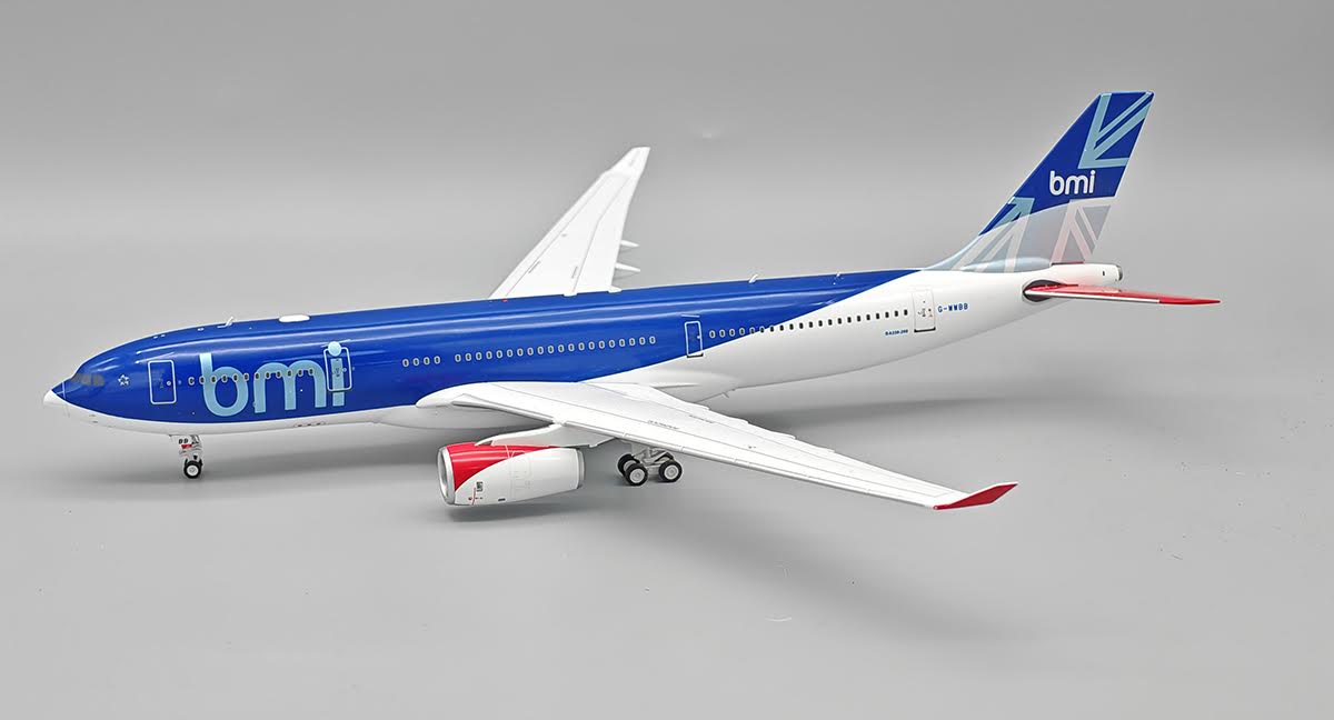 IF332BM1225 | InFlight200 | Airbus A330-243 BMI British Midland G-WWBB with stand | is due January 2026