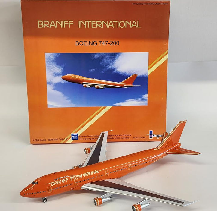 IF742005 | InFlight200 1:200 | Boeing 747-200 Braniff International N602BN ** PRE OWNED**