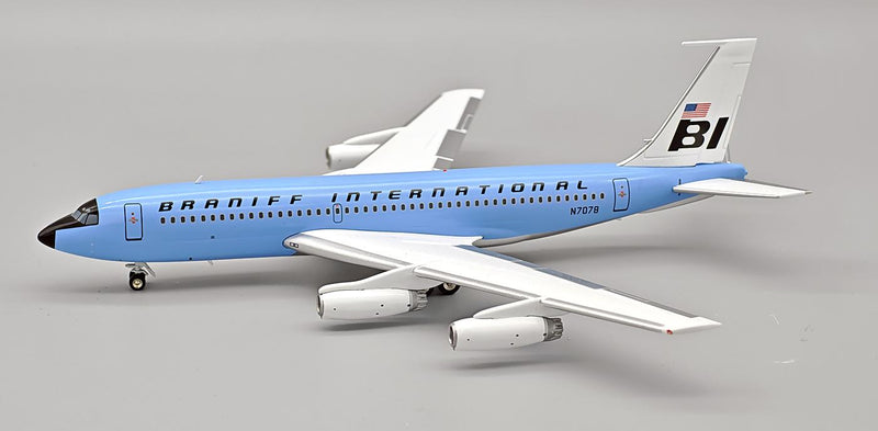 IF720BN0725 | InFlight200 1:200 | Boeing 720-027 Super Jet BRANIFF 720 N7078 – Dark Blue With Stand | is due August 2025