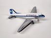 Douglas DC-3 Starways die-cast airplane model at 1:200 scale in brown box packaging.