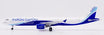 Airbus A321 Indigo Cargo die-cast aircraft model with stand at 1:200 scale.