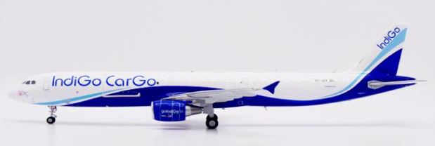 XX20594 | JC Wings 1:200 | Airbus A321 Indigo Cargo (P2F) With Stand Reg: VT-IKY