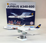 L2281 | SQ Wings 1:200 | Airbus 340-600 Lufthansa D-AIHK FC Bayern München special colours