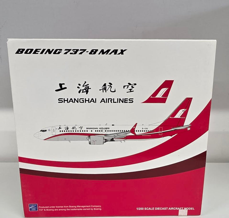 LH2133 | JC Wings 1:200 | Boeing 737 MAX 8 Shanghai Airlines B-1379