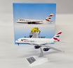 Airbus A380 British Airways die-cast aircraft model in 1:400 scale.