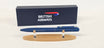 Premium pen with striped clip and "First Officer" engraving in silver.