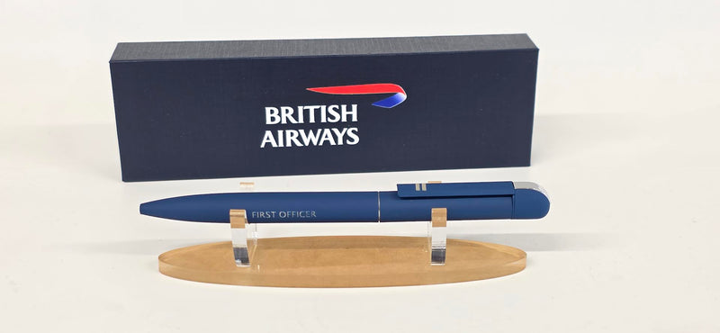 FCPFO-PEN | Accessories | Flight Crew Premium "Folk" Pen with 2 stripes on the pen clip and engraved in silver 'First Officer'