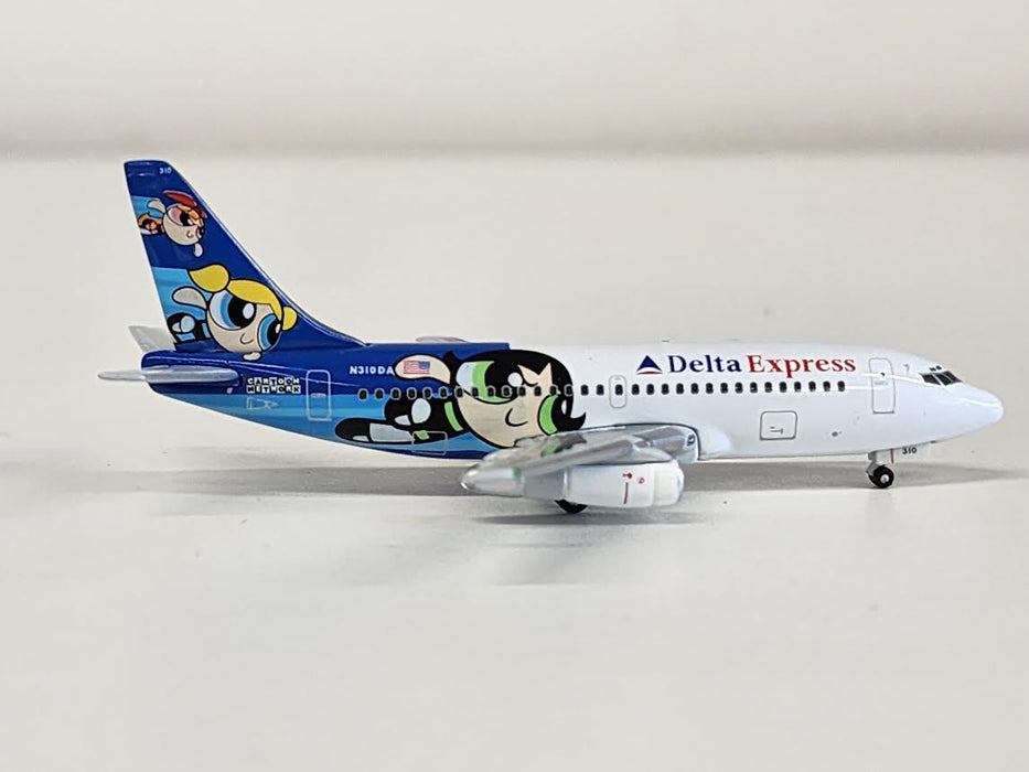 BGSTBIRD | BIGGEST BIRD 1:400 | Boeing 737-200, Delta Express 'The Powerpuff Girls' N310DA **PRE OWNED**