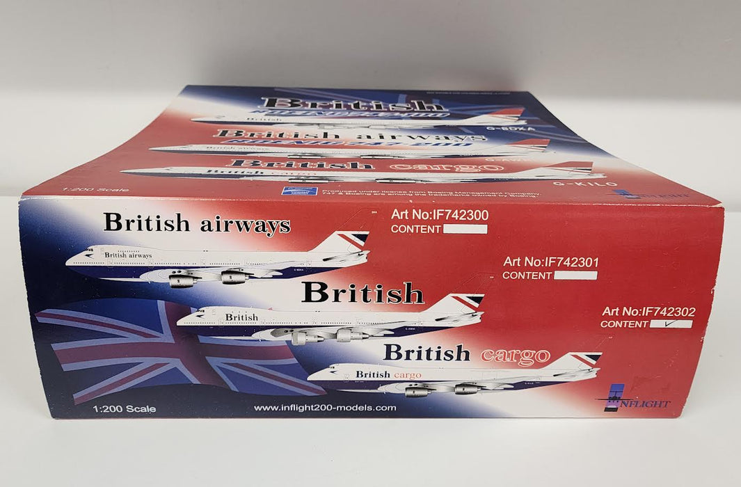 IF742302 | InFlight200 1:200 | Boeing 747-200 British Cargo G-KILO, 'Red Tail'