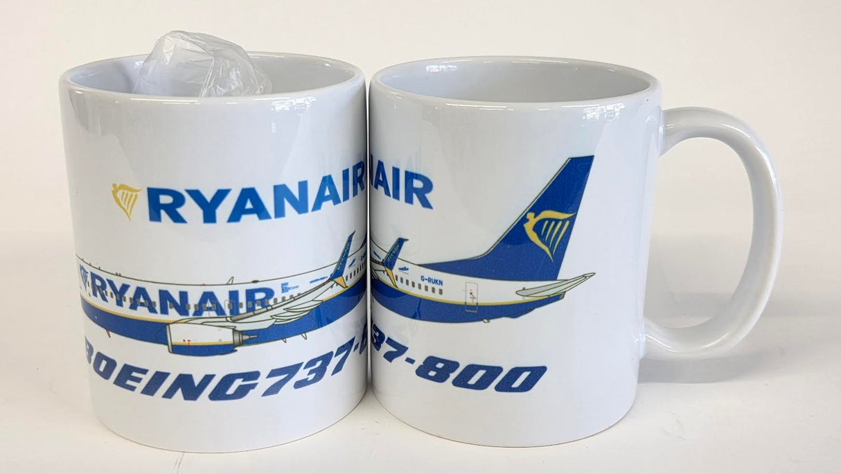 MU-Ryan737 | Gifts Mugs | Coffee Mug - Boeing 737-8 Ryanair