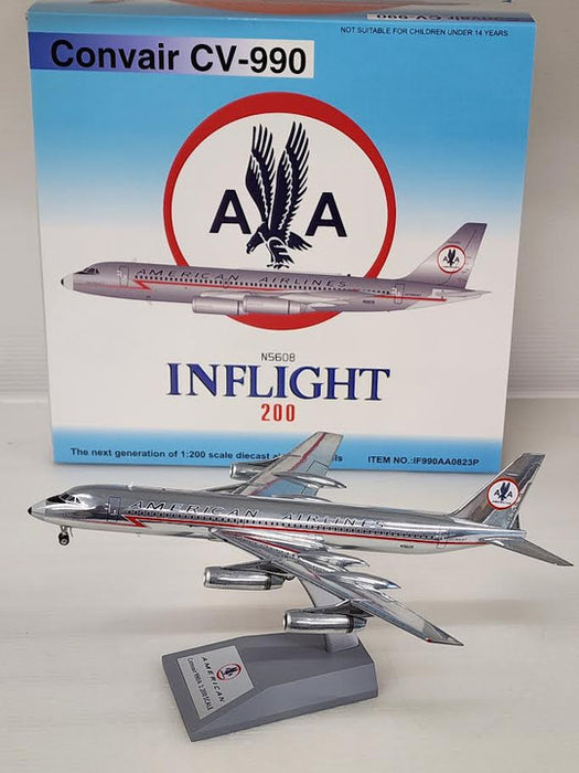 IF990AA0823P | InFlight200 1:200 | Convair CV-990 American Airlines N5608 (with stand)