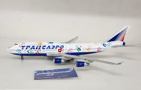 IF744UN002 | InFlight200 1:200 | Boeing 747-400 Transaero EI-XLK, 'Flight of Hope' (with stand)