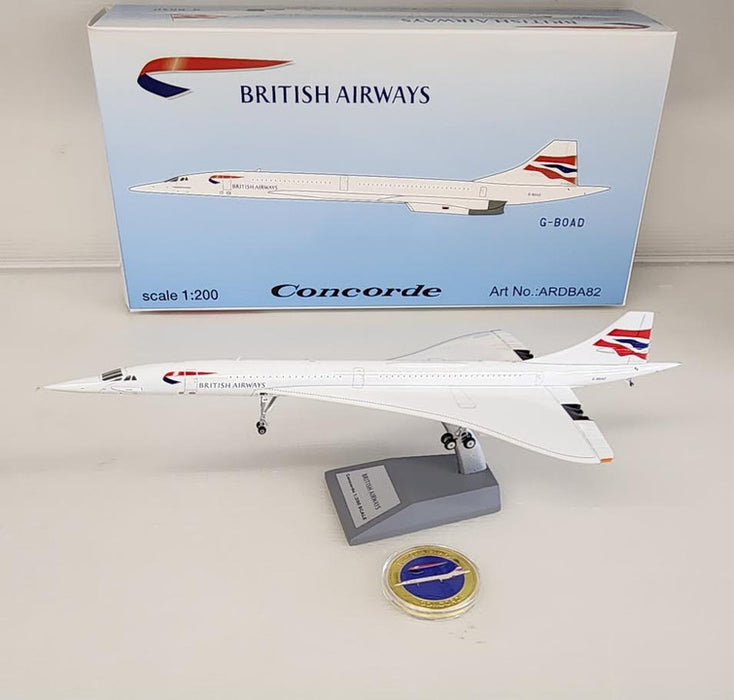 ARDBA82 | ARD Models 1:200 | Concorde British Airways G-BOAD (with stand)