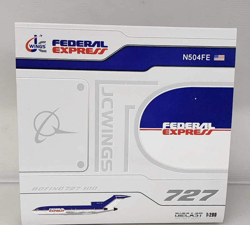 XX20164 | JC Wings 1:200 | Boeing 727-100F Fedex N504FE (with stand)