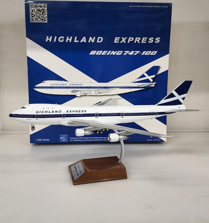 IF7411216 | InFlight200 1:200 | Boeing 747-100 Highland Express G-HIHO (with stand)
