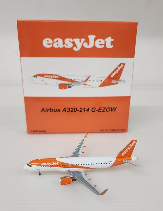 OBM14002 | Panda Models 1:400 | Airbus A320-214 Easyjet G-EZOW (with winglets)