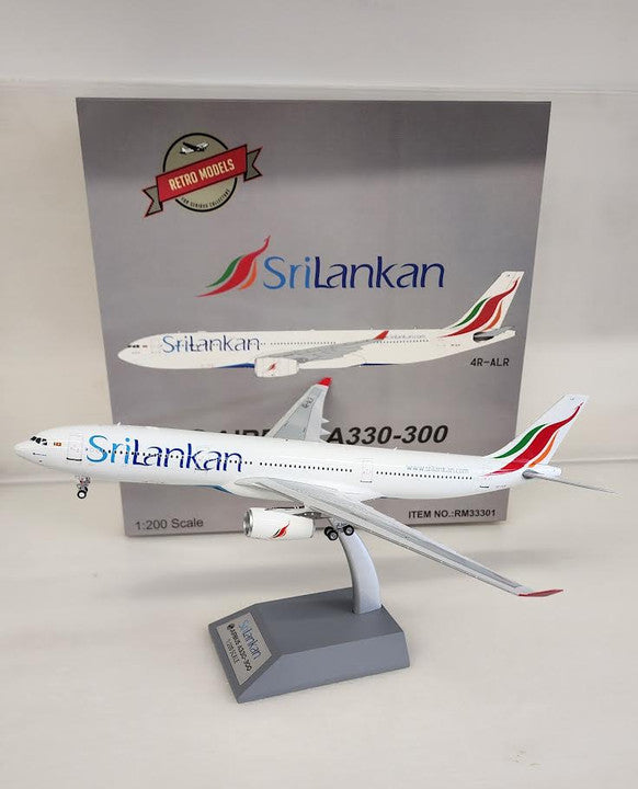 RM33301 | Retro Models 1:200 | Airbus A330-300 Sri Lanka Airlines 4R-ALR (with stand)