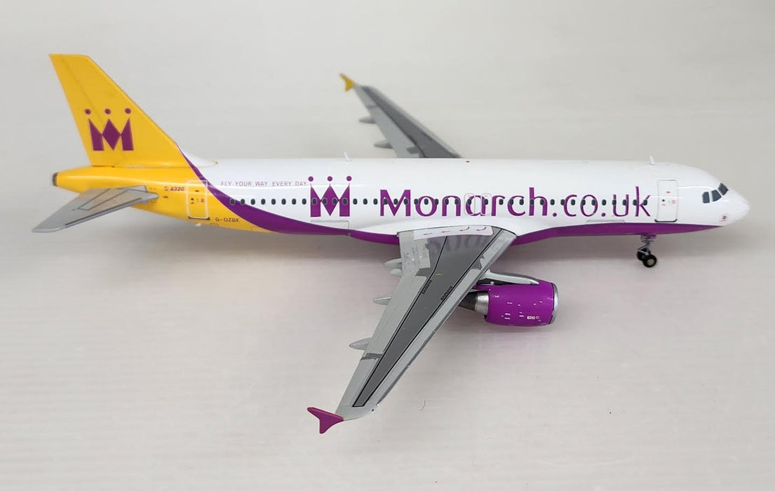 XX2501 | JC Wings 1:200 | Airbus A320 Monarch G-OZBK, 'Purple'