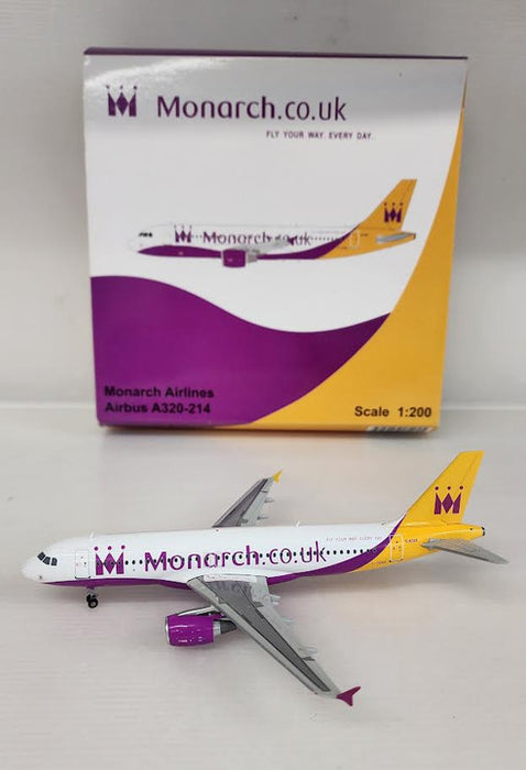 XX2501 | JC Wings 1:200 | Airbus A320 Monarch G-OZBK, 'Purple'