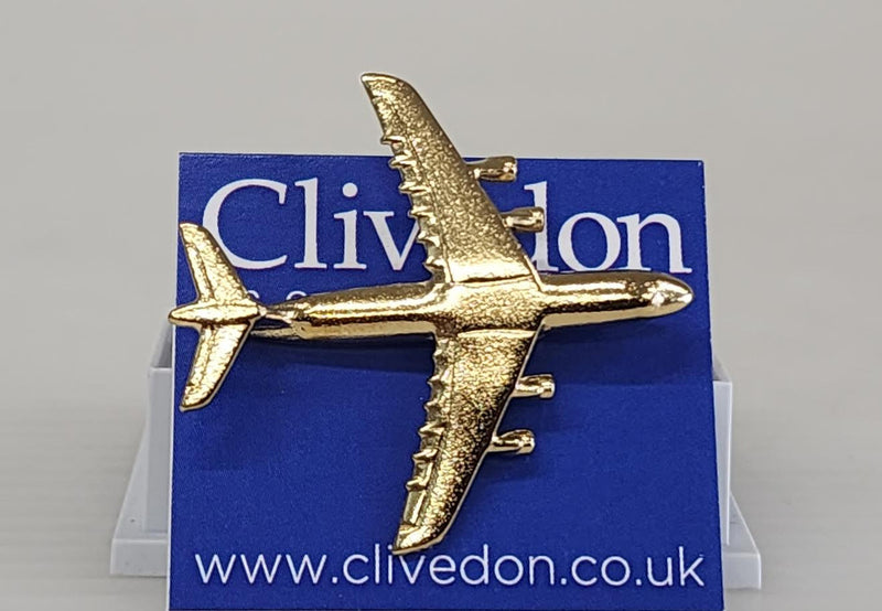 CL112 | Clivedon Collection Pin Badges | Lockheed C-5 Galaxy 22ct Gold plated pin badge