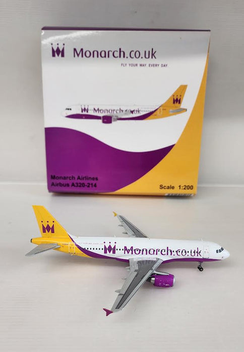 XX2501 | JC Wings 1:200 | Airbus A320 Monarch G-OZBK, 'Purple'