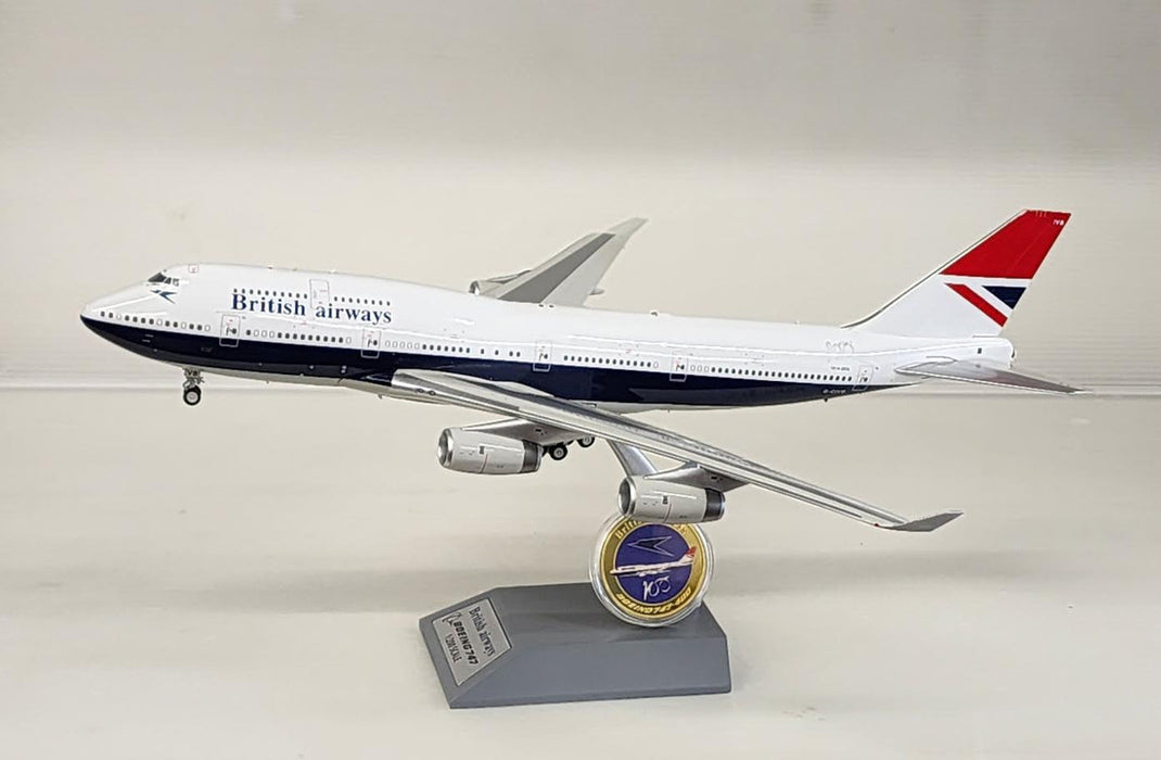 ARDBA32 | ARD Models 1:200 | Boeing 747-400 British Airways G-CIVB, Negus Scheme, '100 Years' (with stand)