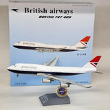 ARDBA32 | ARD Models 1:200 | Boeing 747-400 British Airways G-CIVB, Negus Scheme, '100 Years' (with stand)