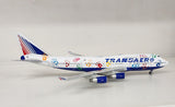 IF744UN002 | InFlight200 1:200 | Boeing 747-400 Transaero EI-XLK, 'Flight of Hope' (with stand)