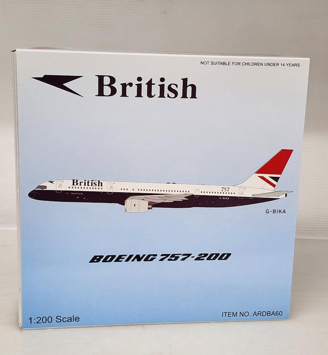 ARDBA60 | ARD Models 1:200 | Boeing 757-236 British G-BIKA Negus scheme (with stand)