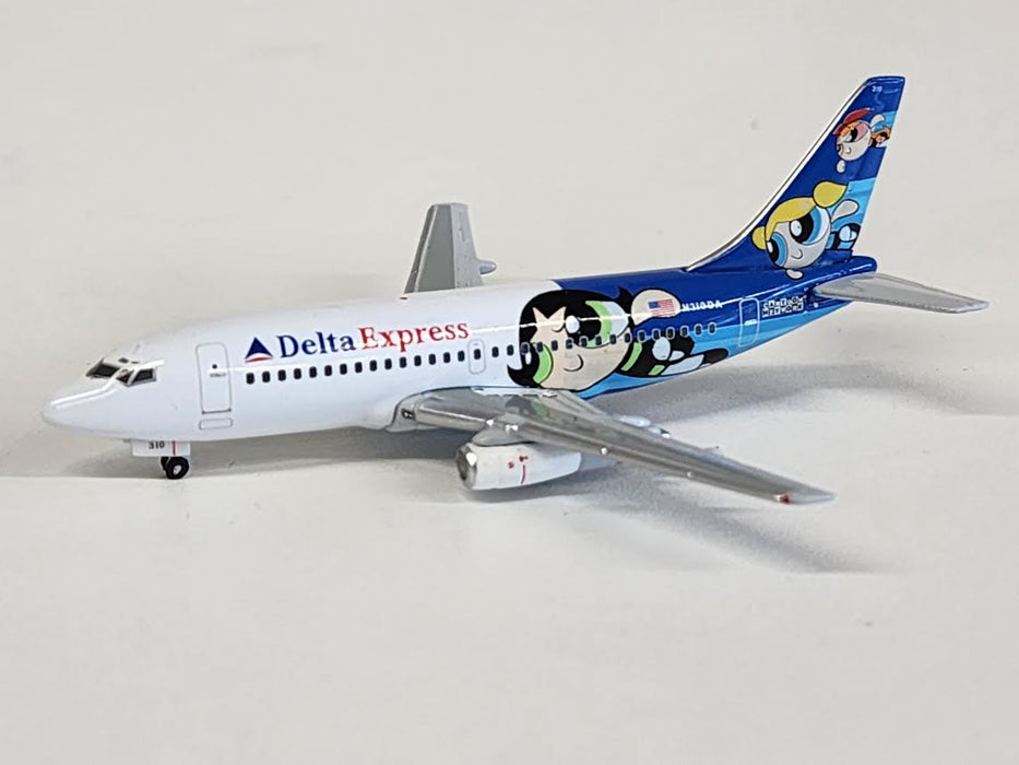 BGSTBIRD | BIGGEST BIRD 1:400 | Boeing 737-200, Delta Express 'The Powerpuff Girls' N310DA **PRE OWNED**