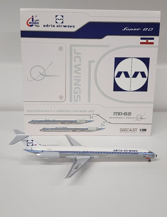 LH2377 | JC Wings 1:200 | McDonnell Douglas MD-82 Adria Airways Polished Reg YU-ANB