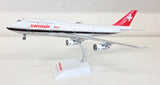XX20527 | JC Wings 1:200 | Boeing 747-300 Swissair M 700th Anniversary of the Swiss Confederation Polished With Stand HB-IGC