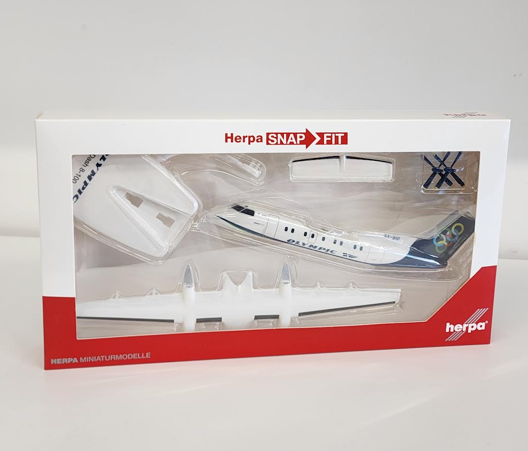 614238 | Herpa Snap-Fit (Wooster) 1:100 | DHC-8-100 Olympic Air SX-BIP
