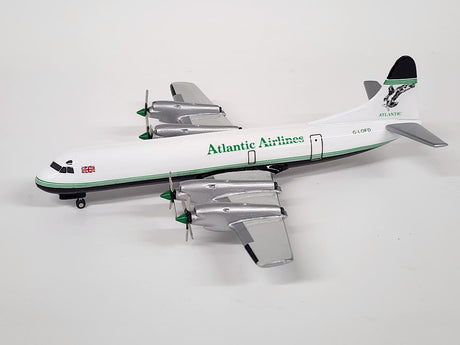 Skyline Classics 1:200 scale die-cast model airplane in brown retail box.