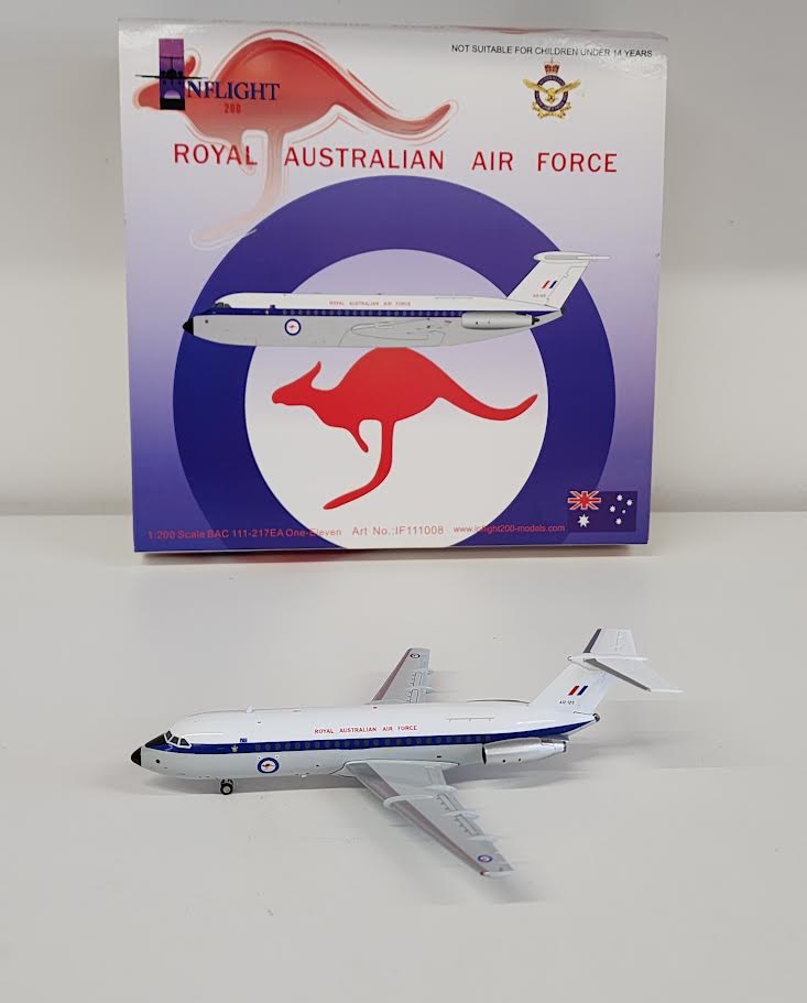 IF111008 | InFlight200 1:200 | British Aerospace BAC-111 RAAF Royal Australian Air Force A12-125 **PRE OWNED**