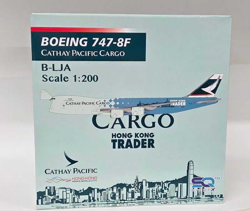 L2074 | SQ Wings | Boeing 747-8F Cathay Pacific B-LJA 'with stand'