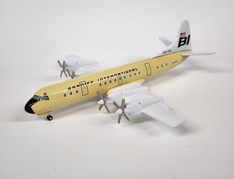 SL-YELLOWN9710C | Skyline Classics 1:200 | Electra Braniff International Yellow N9710C **PRE-OWNED**