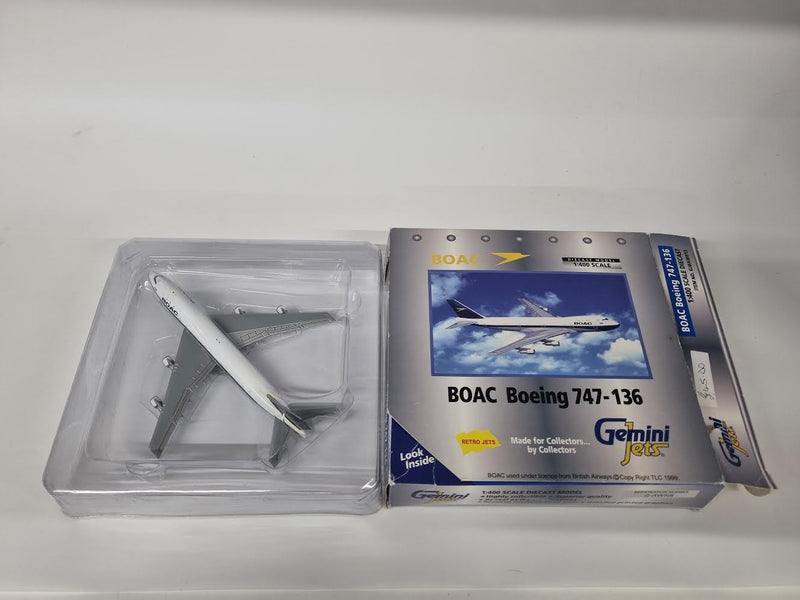 GJBAW013 | Gemini Jets 1:400 | Boeing 747-136 BOAC G-AWNB **PRE OWNED**