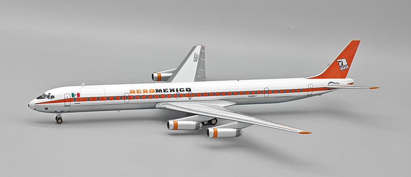 IF863AM1025P | InFlight200 | McDonnell Douglas DC-8-63CF AeroMexico N4865T with stand | is due October 2025