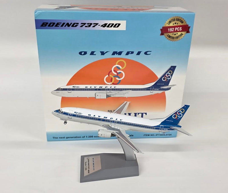 IF734OL0724 | InFlight200 1:200 | Boeing 737-484 Olympic SX-BKG (with stand)