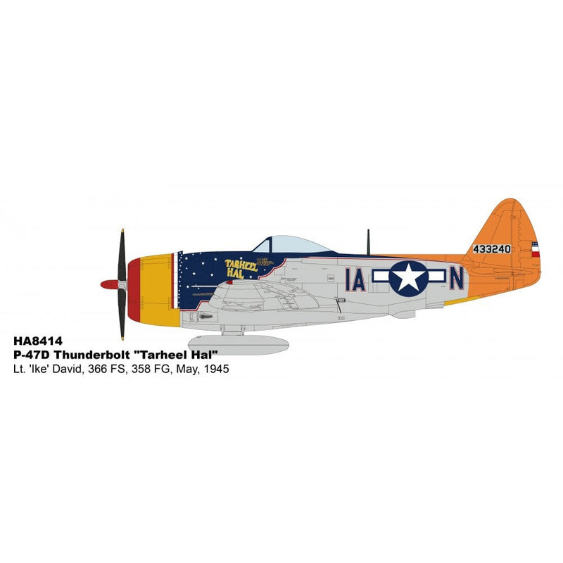 HA8414 | Hobby Master Military 1:72 | P-47D Thunderbolt Tarheel Hal Lt. 'Ike' David, 366 FS, 358 FG, May, 1945 | is due November 2025