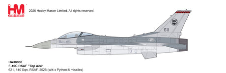 HA38088 Hobby Master 1:72 F-16C Top Ace diecast model