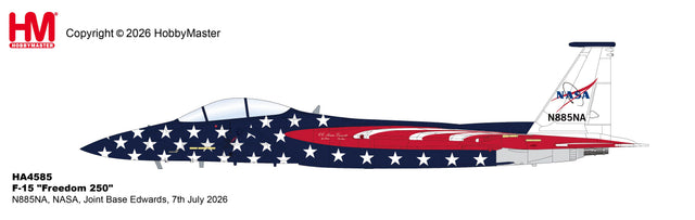 HA4585 Hobby Master 1:72 F-15 Freedom 250 diecast model