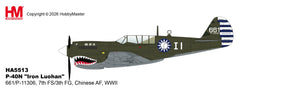 HA5513 Hobby Master 1:72 P-40N Iron Luohan diecast model